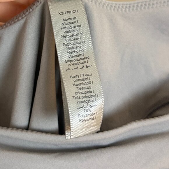 SKIMS Fits Everybody Square Neck Bodysuit in Smoke Size X-Small - Picture 5 of 8